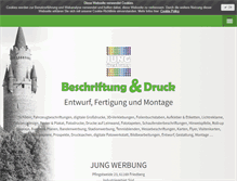 Tablet Screenshot of jung-werbung.de